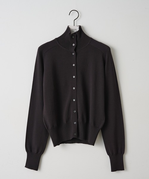 paradigm（パラダイム）の「【paradigm】コットンモダール襟付ハイネックカーデ（カーディガン/ボレロ・レディース・ホワイト/ライトグレー/ブラック/チャコールグレー・SMALL/MEDIUM）」の19枚目の写真