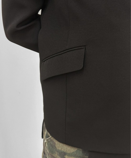 jiasecond.（ジアセカンド）の「【jiasecond.】アシンメトリーフックオーバージャケット / ジャケット アウター モード アシメ 変形 ピアス オーバー（テーラードジャケット・レディース・ブラック・FREE）」の12枚目の写真