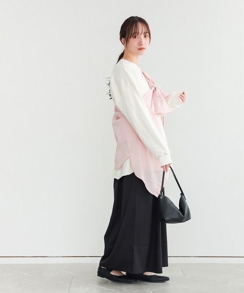 n'OrLABEL（ノアールレーベル）の「『リネンライクタックガウチョパンツ』（その他パンツ・レディース・ライトブルー/チャコール/ブラック・FREE）」の18枚目の写真