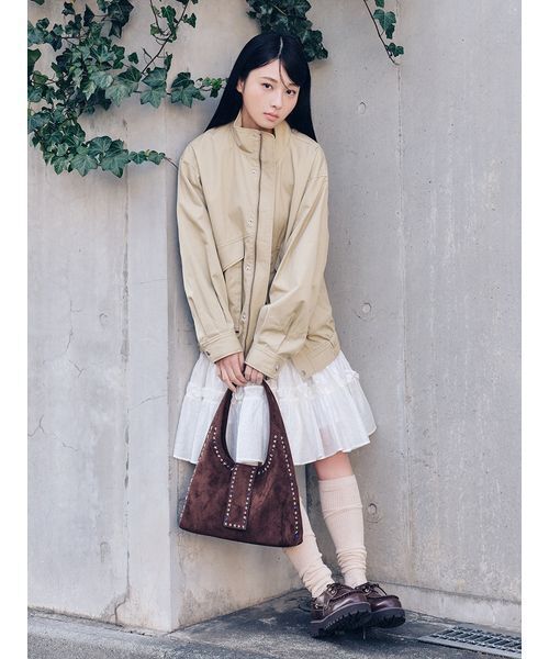 LILY BROWN（リリーブラウン）の「2wayティアードスカート（スカート・レディース・ブラック/ブルー/ホワイト・F）」の5枚目の写真