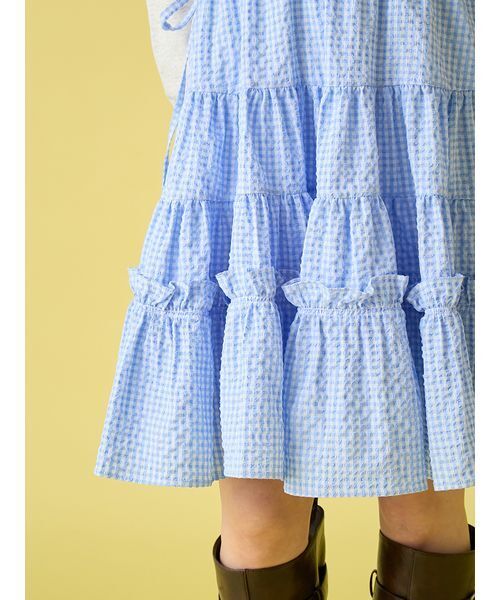 LILY BROWN（リリーブラウン）の「2wayティアードスカート（スカート・レディース・ブラック/ブルー/ホワイト・F）」の10枚目の写真