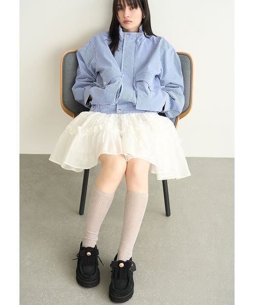 LILY BROWN（リリーブラウン）の「2wayティアードスカート（スカート・レディース・ブラック/ブルー/ホワイト・F）」の17枚目の写真