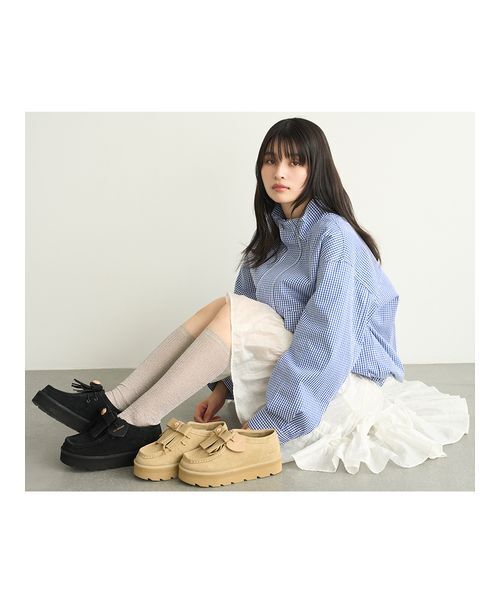 LILY BROWN（リリーブラウン）の「2wayティアードスカート（スカート・レディース・ブラック/ブルー/ホワイト・F）」の18枚目の写真