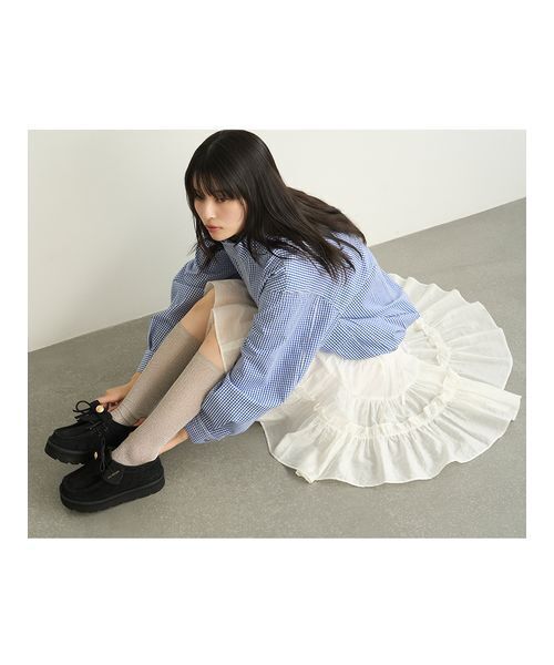 LILY BROWN（リリーブラウン）の「2wayティアードスカート（スカート・レディース・ブラック/ブルー/ホワイト・F）」の19枚目の写真