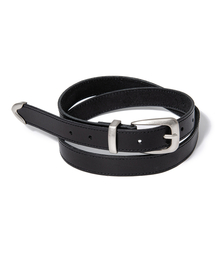 HALDEN（ハルデン）の「(M) western edge cowhide leather belt (T025_black)（ベルト）」