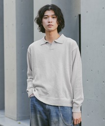 RAGEBLUE | Low Gauge Skipper Knit/スキッパーニットポロ(ポロシャツ)