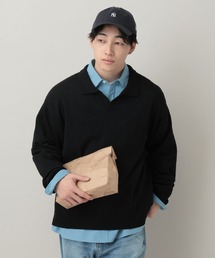 RAGEBLUE | Low Gauge Skipper Knit/スキッパーニットポロ(ポロシャツ)