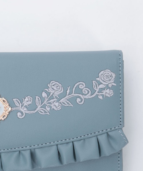 axes femme（アクシーズファム）の「ローズ刺繍フリル長財布（その他雑貨・レディース・ブラック/ピンク/ブルー・FREE）」の14枚目の写真
