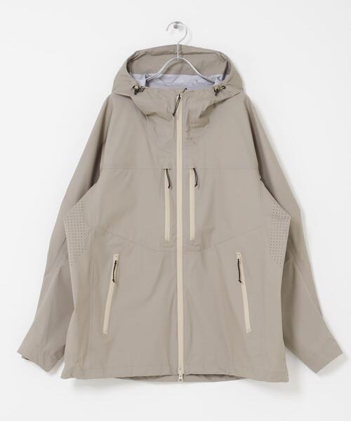 EKAL（エカル）の「HIKE SHELL JACKET（ナイロンジャケット・メンズ・ライトベージュ/ライトグレー・LARGE/MEDIUM/X-LARGE）」の14枚目の写真