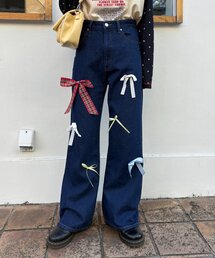 CIAOPANIC TYPY | 【HELLO.SANFRANCISCO/ハローサンフランシスコ】カラフルリボンフレアデニム(デニムパンツ)