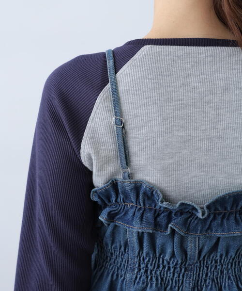 FREE'S MART（フリーズマート）の「◆フリルデニムビスチェ（シャツ/ブラウス・レディース・ブルー系その他/グレー系その他2/ワンウォッシュ・FREE）」の9枚目の写真