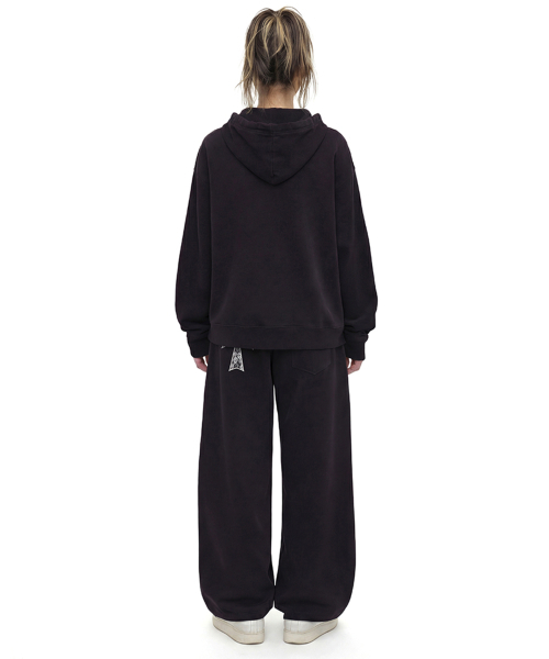GRAVER（グレーバー）の「[ユニセックス]ドットクロス_レースフードパーカー_ブラック（パーカー・レディース・ブラック・MEDIUM/LARGE/SMALL）」の16枚目の写真