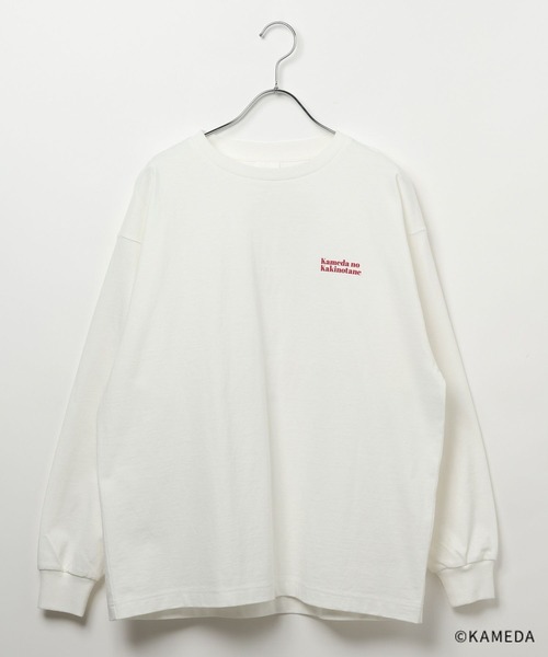 LEPSIM(レプシィム)の「【亀田の柿の種】アソートロンT 658974(Tシャツ/カットソー・レディース・オレンジ/ブラック系その他/オフホワイト・FREE)」の4枚目の写真