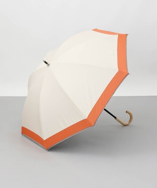 agnes b.（アニエスベー）の「【 agnes b.（アニエスベー）】バイカラー晴雨兼用傘(1段スライドショート)（長傘・レディース・ブラック/ネイビー/ベージュ/シルバーグレー・FREE）」の4枚目の写真