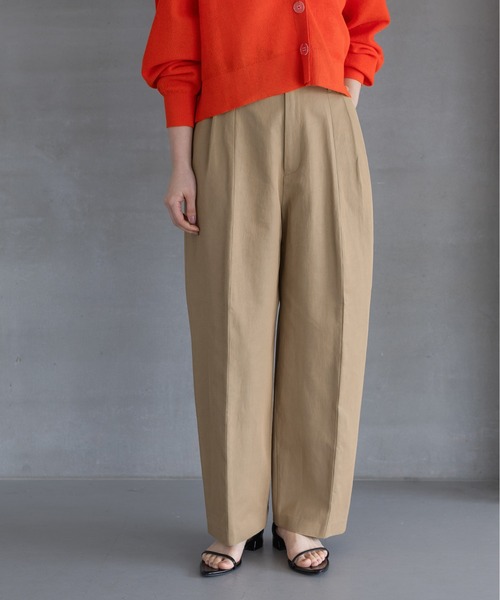 A part by(アパートバイ)の「ニドムコクーンパンツ(チノパンツ・レディース・ブラウン系その他2/ブラック・SMALL/MEDIUM)」の3枚目の写真