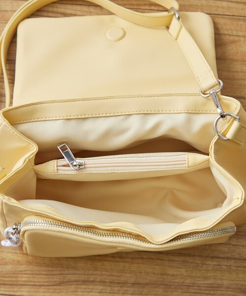 CIAOPANIC TYPY（チャオパニックティピー）の「：【550mlペットボトル収納可能】フラップデザインBAG（ショルダーバッグ・レディース・アイボリー/ブラック/ブラウン/イエロー・ONE SIZE）」の9枚目の写真