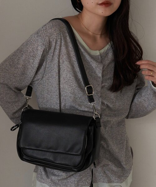 CIAOPANIC TYPY（チャオパニックティピー）の「：【550mlペットボトル収納可能】フラップデザインBAG（ショルダーバッグ・レディース・アイボリー/ブラック/ブラウン/イエロー・ONE SIZE）」の14枚目の写真