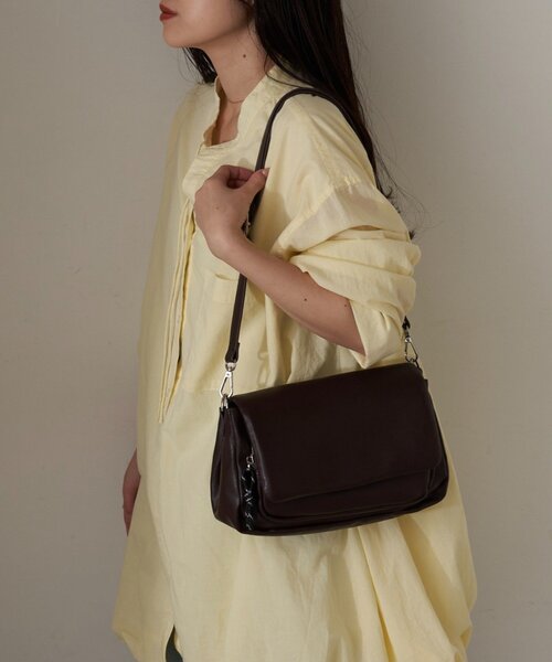 CIAOPANIC TYPY（チャオパニックティピー）の「：【550mlペットボトル収納可能】フラップデザインBAG（ショルダーバッグ・レディース・アイボリー/ブラック/ブラウン/イエロー・ONE SIZE）」の18枚目の写真