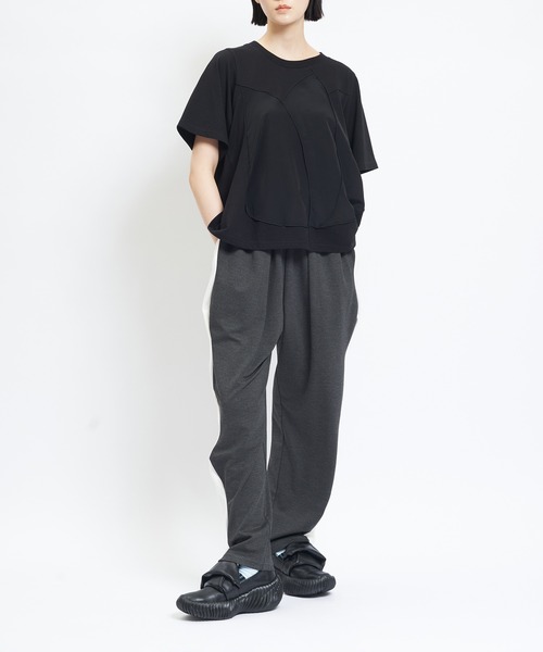 gomme(ゴム)の「ウェイブポンチパンツ(その他パンツ・レディース・チャコールグレー/ブラック・MEDIUM)」の3枚目の写真