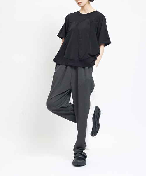 gomme(ゴム)の「ウェイブポンチパンツ(その他パンツ・レディース・チャコールグレー/ブラック・MEDIUM)」の4枚目の写真