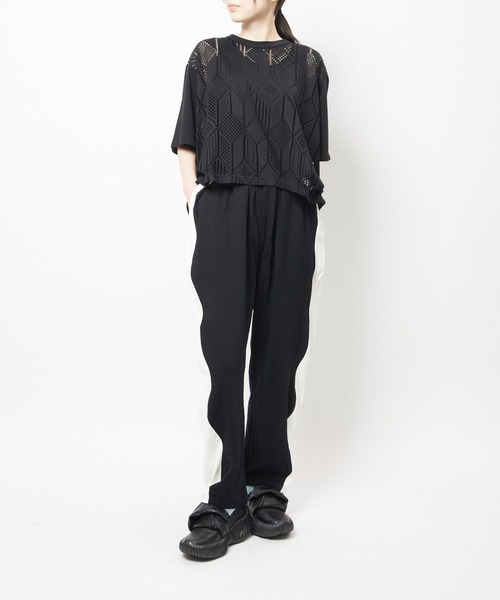 gomme(ゴム)の「ウェイブポンチパンツ(その他パンツ・レディース・チャコールグレー/ブラック・MEDIUM)」の9枚目の写真