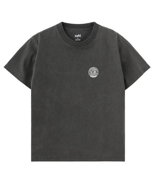 X-girl(エックスガール)の「FADED CIRCLE LOGO S/S TEE(Tシャツ/カットソー・レディース・ブルー/ブラック/ベージュ・S/M/L)」の9枚目の写真