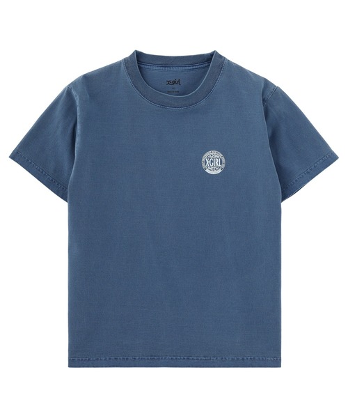 X-girl(エックスガール)の「FADED CIRCLE LOGO S/S TEE(Tシャツ/カットソー・レディース・ブルー/ブラック/ベージュ・S/M/L)」の10枚目の写真