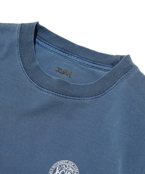X-girl(エックスガール)の「FADED CIRCLE LOGO S/S TEE(Tシャツ/カットソー・レディース・ブルー/ブラック/ベージュ・S/M/L)」の14枚目の写真