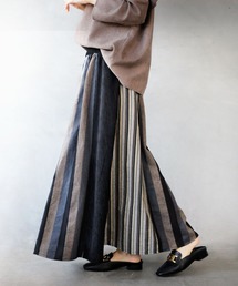 OTONA（オトナ）の「ストライプミックスで大人の個性を細魅せスカート（スカート）」