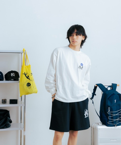kaoyorinakami(カオヨリナカミ)の「4 comic long tee / 4コマロンT(Tシャツ/カットソー・メンズ・ホワイト/ブラック・SMALL/MEDIUM/LARGE/X-LARGE)」の9枚目の写真