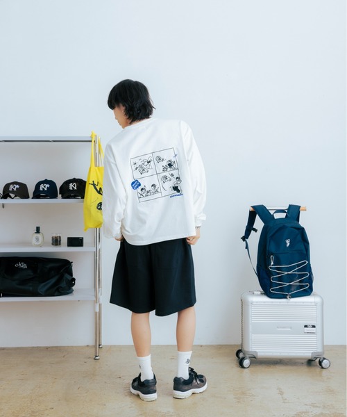kaoyorinakami(カオヨリナカミ)の「4 comic long tee / 4コマロンT(Tシャツ/カットソー・メンズ・ホワイト/ブラック・SMALL/MEDIUM/LARGE/X-LARGE)」の10枚目の写真