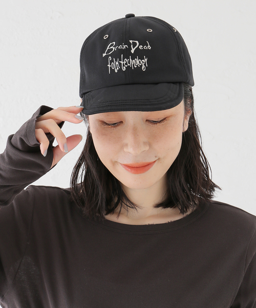 BRAIN DEAD（ブレインデット）の「【BRAIN DEAD/ブレインデッド】 FOLK TECHNOLOGY WIRE BRIM 6 P（キャップ・レディース・ブラック・FREE）」の3枚目の写真