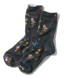 MEDE19F（メデジュウキュウ）の「ＭＥＤＥ１９Ｆ　ミュルーズモダン〈「ミュルーズ染織美術館」アーカイブコレクション〉花模様プリントソックス（ソックス/靴下）」