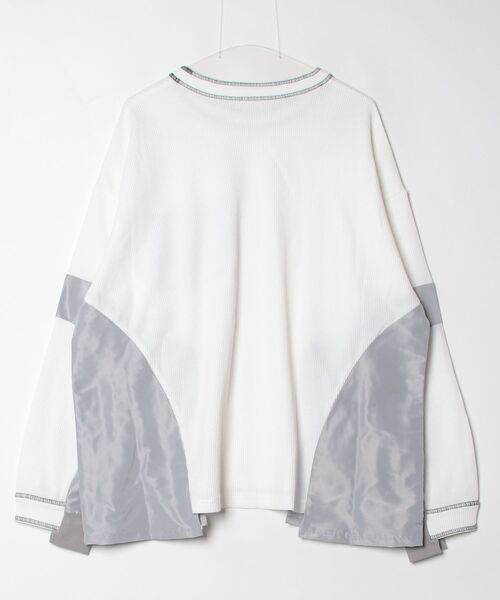 Maison ULA（メゾンウラ）の「Maison ULA/メゾンウラ/ULA サーマルトップス LS（Tシャツ/カットソー・メンズ・ブラック/ホワイト・2/1）」の3枚目の写真