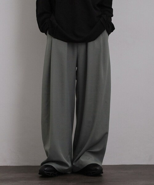 tk.TAKEO KIKUCHI（ティーケータケオキクチ）の「ディープタックスラックス（その他パンツ・メンズ・ダークグレー/ブラック・01/03/02）」の19枚目の写真