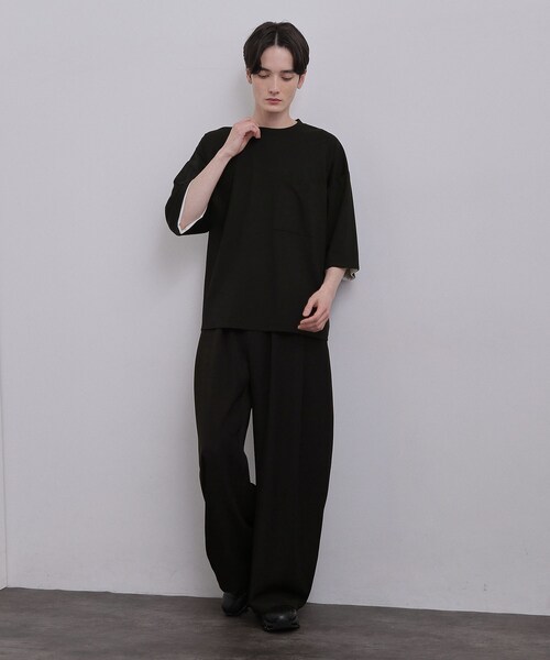 tk.TAKEO KIKUCHI（ティーケータケオキクチ）の「ディープタックスラックス（その他パンツ・メンズ・ダークグレー/ブラック・01/03/02）」の14枚目の写真
