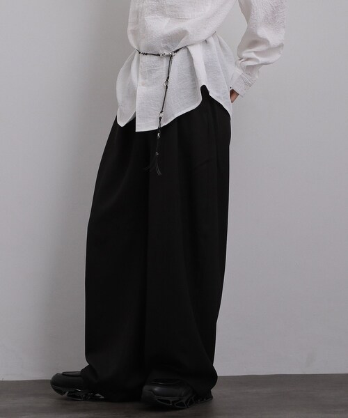 tk.TAKEO KIKUCHI（ティーケータケオキクチ）の「ディープタックスラックス（その他パンツ・メンズ・ダークグレー/ブラック・01/03/02）」の12枚目の写真