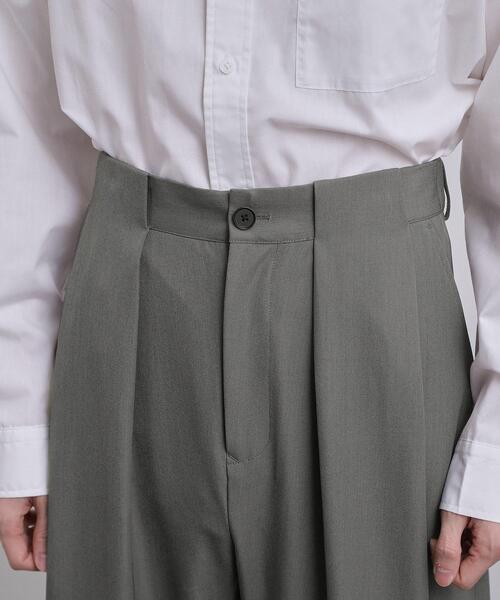 tk.TAKEO KIKUCHI（ティーケータケオキクチ）の「ディープタックスラックス（その他パンツ・メンズ・ダークグレー/ブラック・01/03/02）」の6枚目の写真