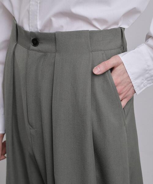 tk.TAKEO KIKUCHI（ティーケータケオキクチ）の「ディープタックスラックス（その他パンツ・メンズ・ダークグレー/ブラック・01/03/02）」の5枚目の写真