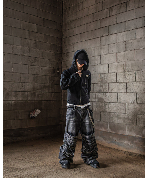 ROARINGRAD（ロアリングラド）の「ウォッシュドフリップニデニムパンツブラック（デニムパンツ・レディース・その他・MEDIUM/LARGE）」の15枚目の写真