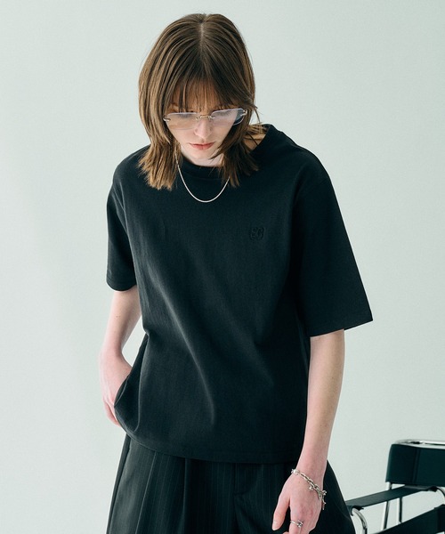 SELLE GLANT(セレグランテ)の「CROPED DESIGN PACK TSHIRT/クロップドデザインパックTシャツ(2枚組)(Tシャツ/カットソー・メンズ・ブラック/ナチュラル・MEDIUM/LARGE/SMALL)」の10枚目の写真