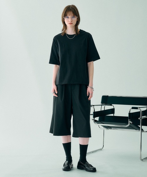 SELLE GLANT(セレグランテ)の「CROPED DESIGN PACK TSHIRT/クロップドデザインパックTシャツ(2枚組)(Tシャツ/カットソー・メンズ・ブラック/ナチュラル・MEDIUM/LARGE/SMALL)」の22枚目の写真