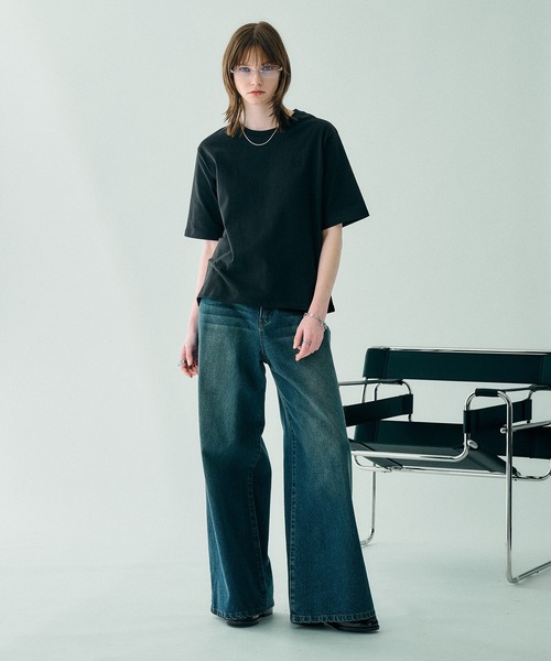 SELLE GLANT(セレグランテ)の「CROPED DESIGN PACK TSHIRT/クロップドデザインパックTシャツ(2枚組)(Tシャツ/カットソー・メンズ・ブラック/ナチュラル・MEDIUM/LARGE/SMALL)」の18枚目の写真