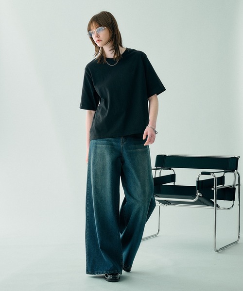 SELLE GLANT(セレグランテ)の「CROPED DESIGN PACK TSHIRT/クロップドデザインパックTシャツ(2枚組)(Tシャツ/カットソー・メンズ・ブラック/ナチュラル・MEDIUM/LARGE/SMALL)」の19枚目の写真
