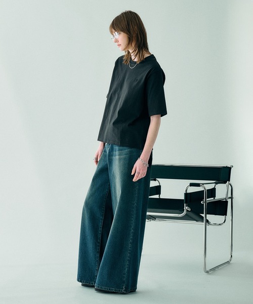 SELLE GLANT(セレグランテ)の「CROPED DESIGN PACK TSHIRT/クロップドデザインパックTシャツ(2枚組)(Tシャツ/カットソー・メンズ・ブラック/ナチュラル・MEDIUM/LARGE/SMALL)」の20枚目の写真