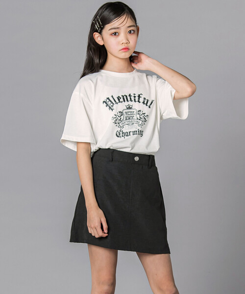 ZIDDY（ジディ）の「サテンベルトつきスポMIXスカパン(130~160cm)（その他パンツ・キッズ・ブラック/ベージュ・130cm/FREE/150cm/140cm）」の7枚目の写真