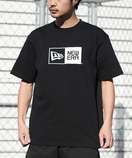 NEW ERA(ニューエラ)の「NEW ERA/ニューエラ 半袖 Tシャツ ボックスロゴ Box Logo(Tシャツ/カットソー・メンズ・ホワイト/ダークグレー/ブラック・M/L/XL/XXL)」の2枚目の写真