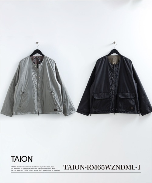 TAION（タイオン）の「【TAION(タイオン)】〈ユニセックス〉ノンダウン ミリタリー リバーシブル M65 ライナージャケット（その他アウター・メンズ・ブラック/ダークオリーブ/ダークグリーン系・L/M/S/2XL/XL/3XL）」の3枚目の写真