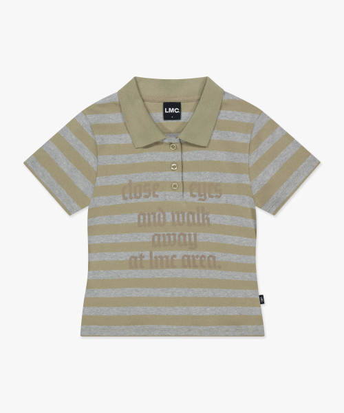 LMCの「WM LETTERING STRIPE COLLAR TEE olive（Tシャツ/カットソー・レディース・その他・SMALL/MEDIUM）」の2枚目の写真