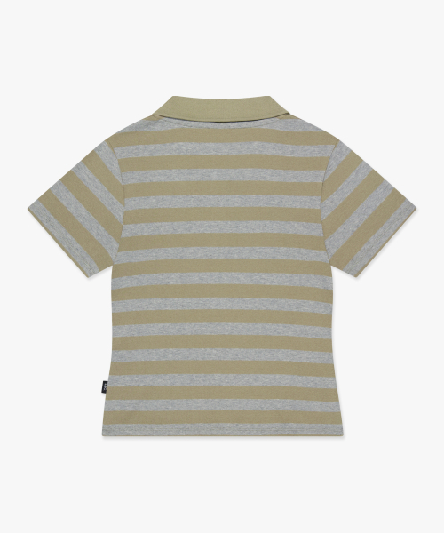 LMCの「WM LETTERING STRIPE COLLAR TEE olive（Tシャツ/カットソー・レディース・その他・SMALL/MEDIUM）」の3枚目の写真